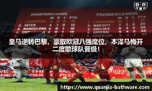 皇马逆转巴黎，豪取欧冠八强席位，本泽马梅开二度助球队晋级！
