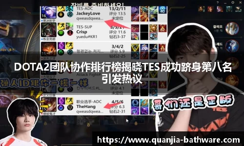 DOTA2团队协作排行榜揭晓TES成功跻身第八名引发热议
